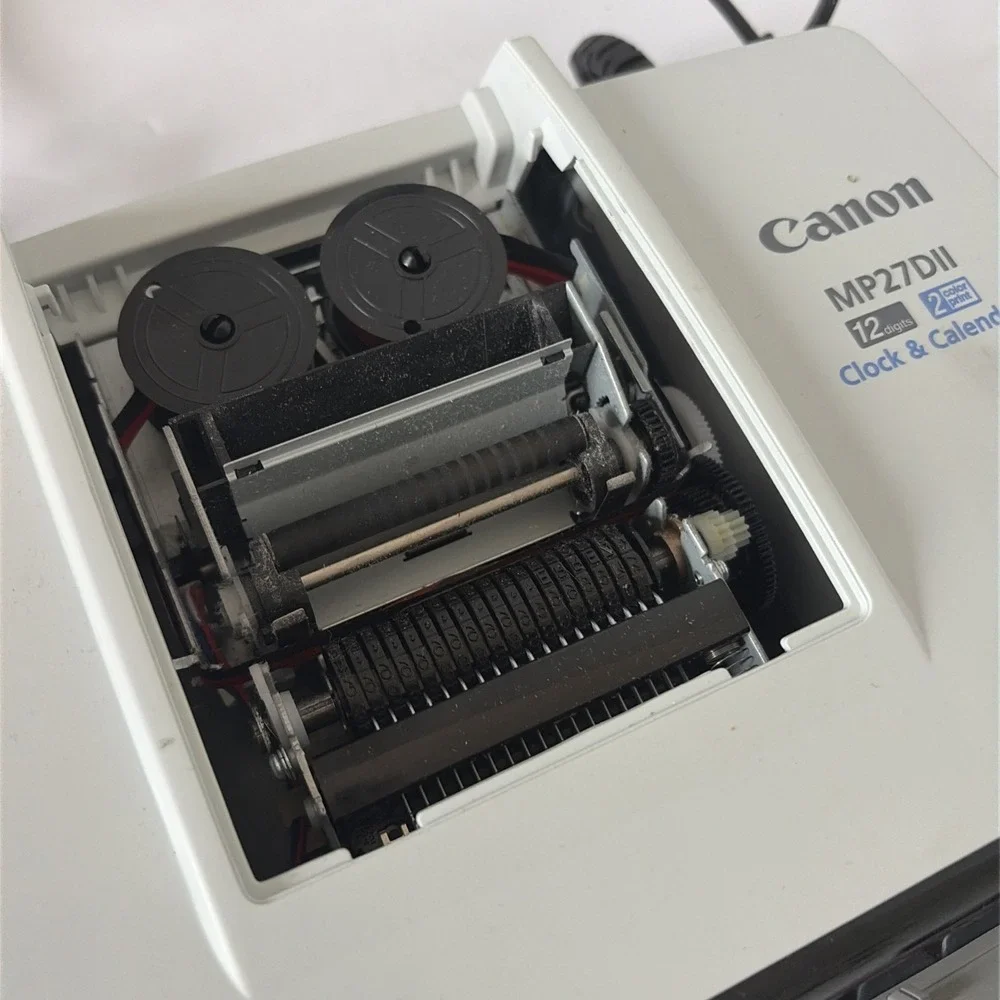 CANON MP27DII Clock & Calendar 12 digits PRINTING CALCULATOR *NO RIBBON*